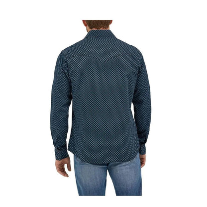Wrangler Men's Retro Premium Long Sleeve Western Snap Printed Shirt weis-western-wear