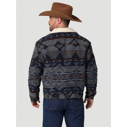 Wrangler Men's Sherpa Lined Jacquard Print Jacket 112335736