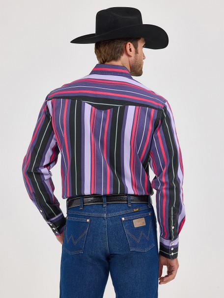 Wrangler Men's Vintage Purple Multi Stripe