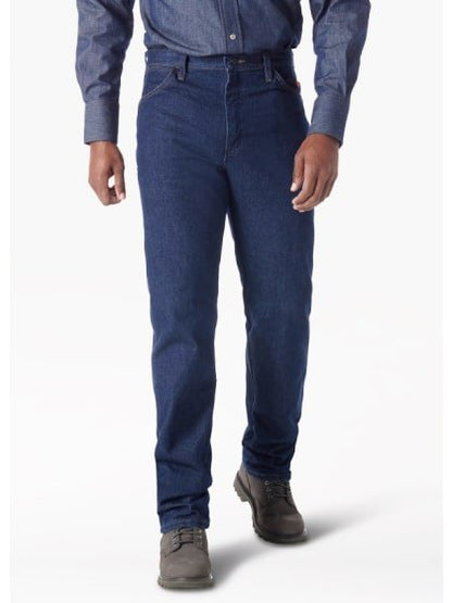 Wrangler Men's Work Jeans Flame Resistant Original Fit Prewashed