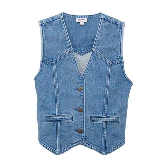 Wrangler Retro® Americana Denim Vest - Light weis-western-wear