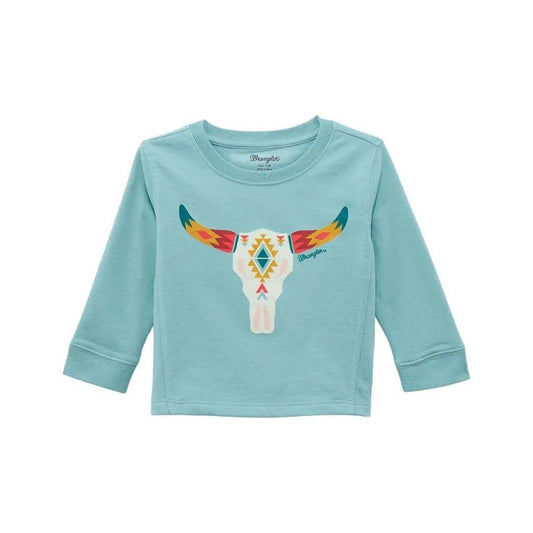 Wrangler Toddler Girls' Steer Crewneck Sweatshirt weis-western-wear