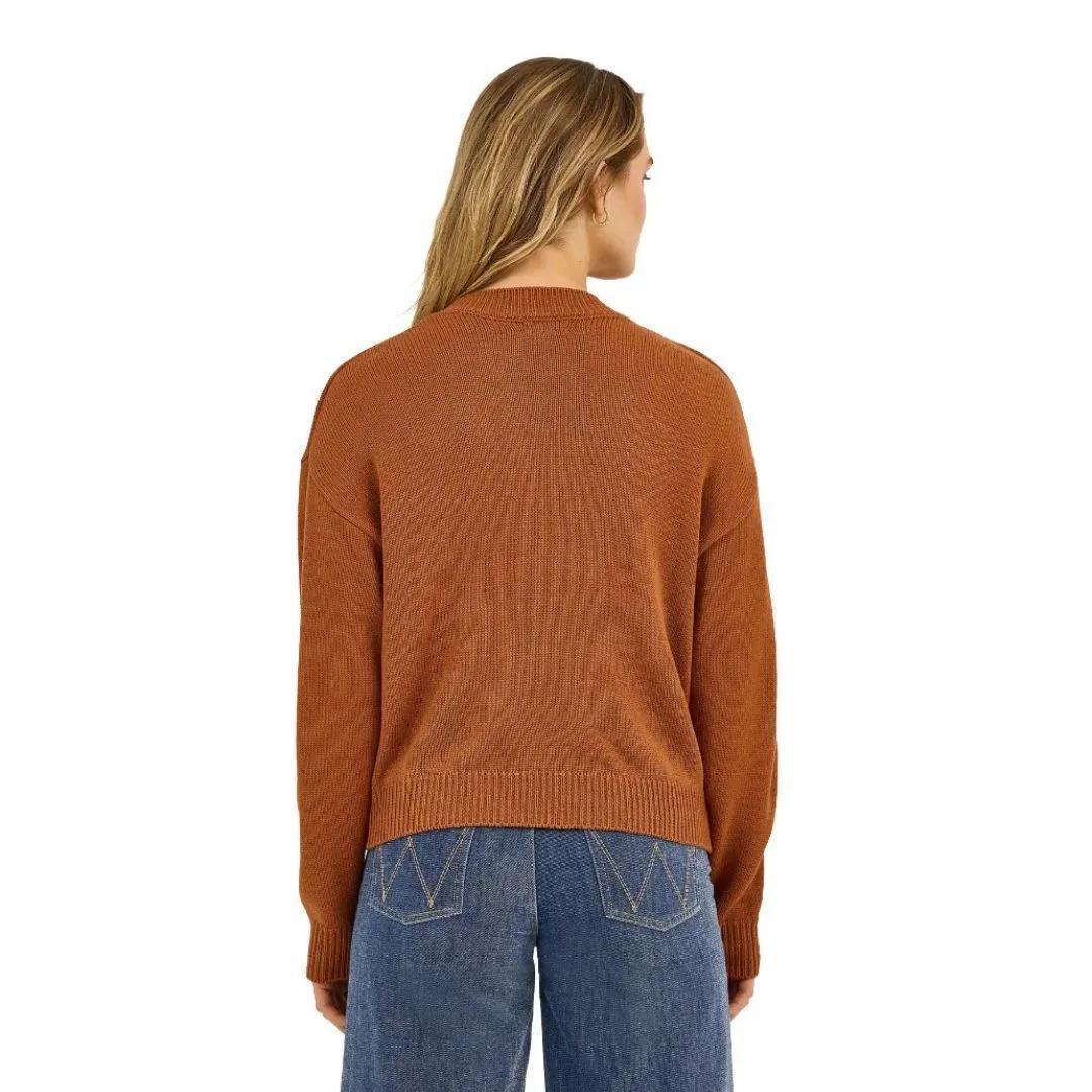 Wrangler Women's Americana Bronc Crew Sweater weis-western-wear