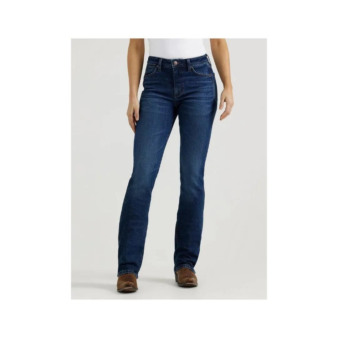 Wrangler Women's Bailey Boot Cut High Rise Isle Jean weis-western-wear