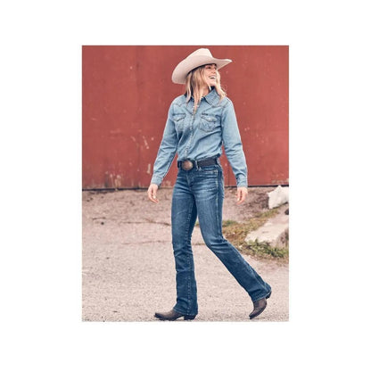 Wrangler Women's Bailey Boot Cut High Rise Isle Jean weis-western-wear