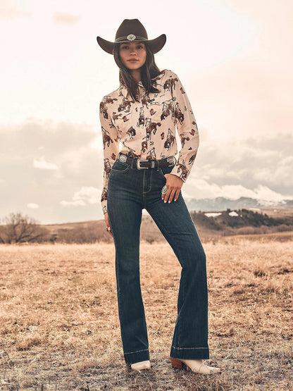 Wrangler Women's Bespoke High Rise Trouser Jean's weis-western-wear