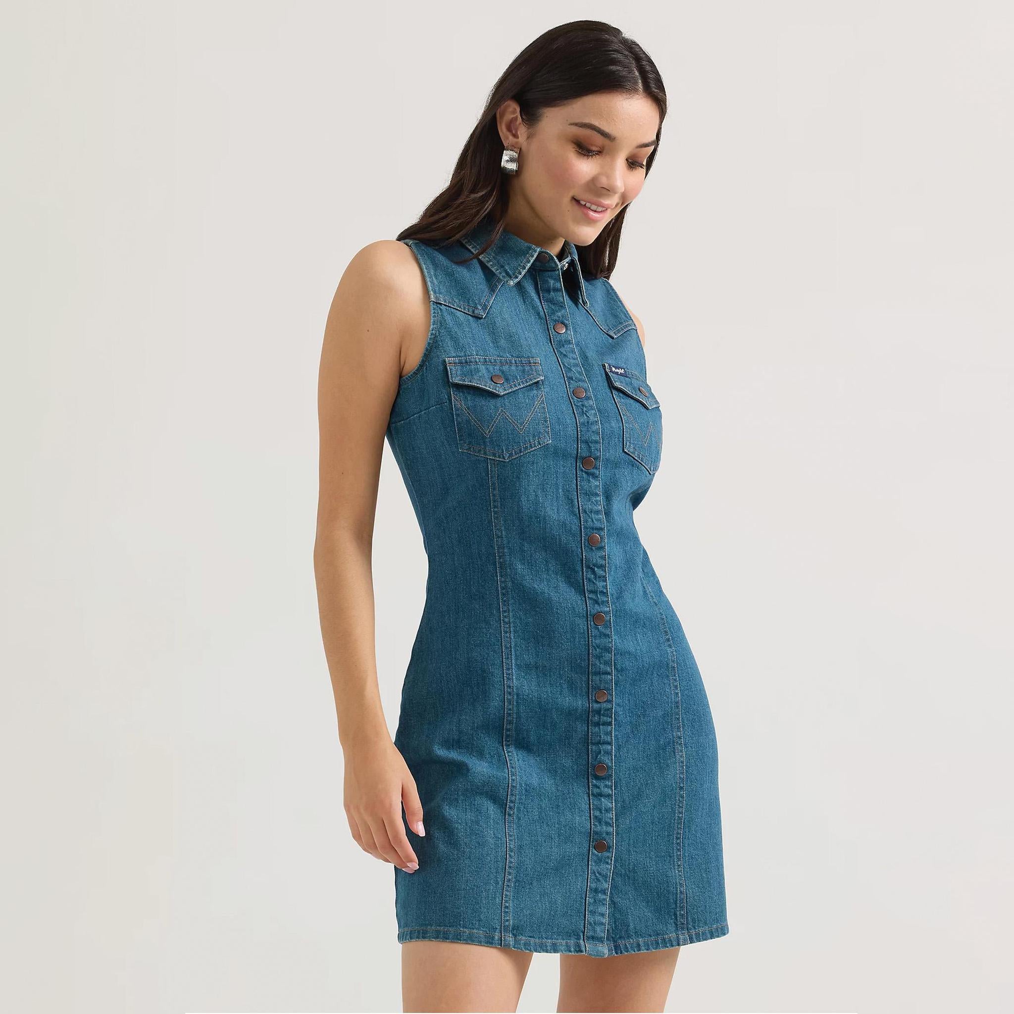 Wrangler Women's Denim Shirt Dress – Wei's Western Wear
