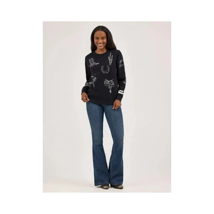 Wrangler Women's Icons Pullover Sweatshirt weis-western-wear