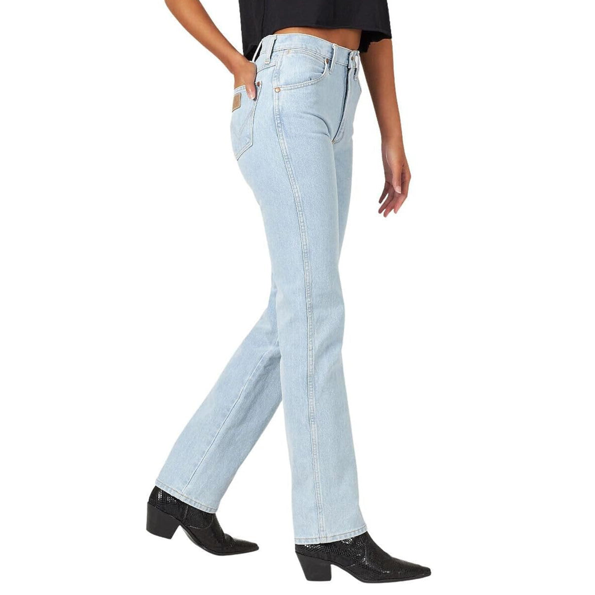 Wrangler Women’s Jeans Cowboy Cut Non-Stretch Light Wash 1014MWZGH