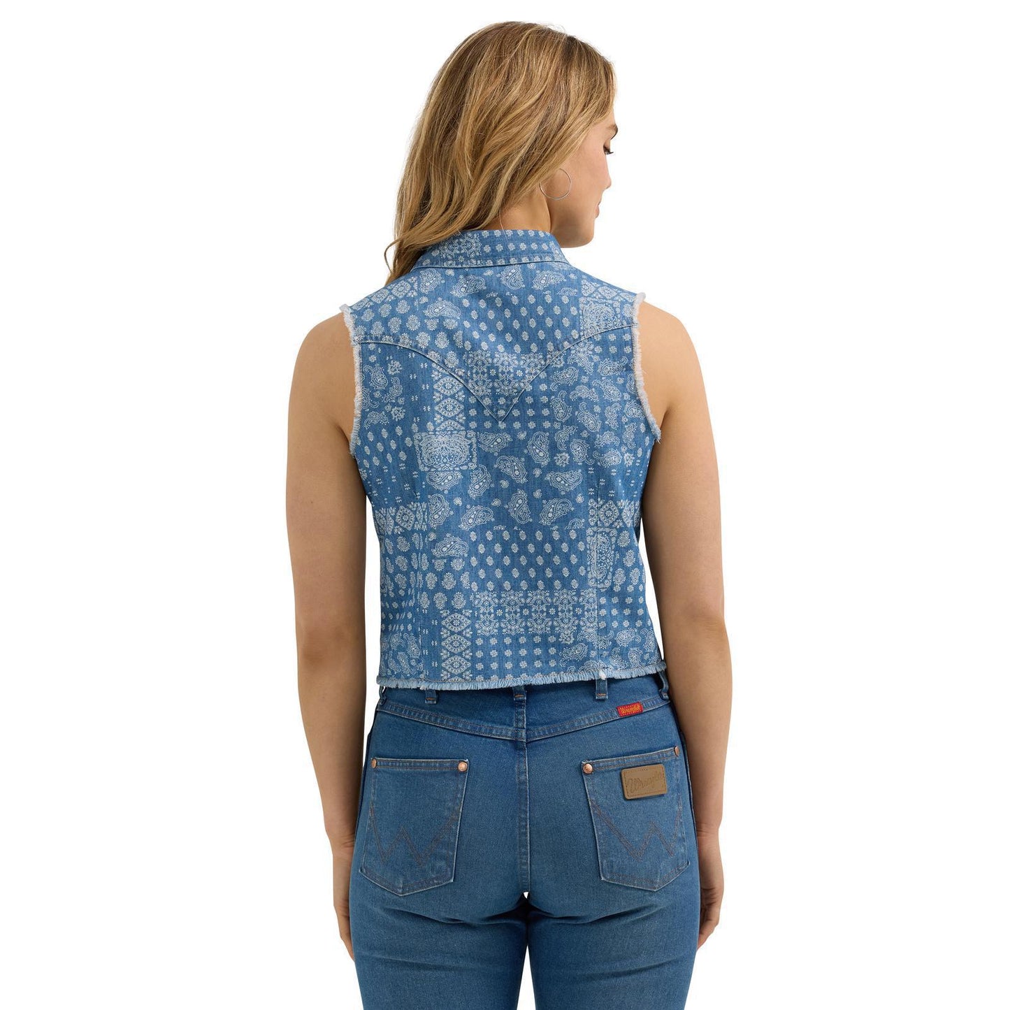 Wrangler Women's Retro Americana Crop Top- Light Wash