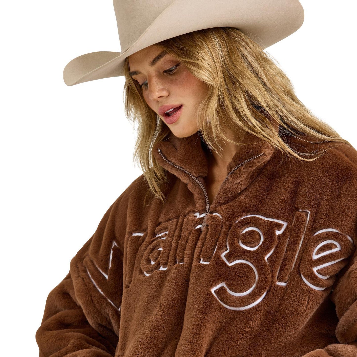 Wrangler Women's Retro® Logo Fur Jacket - Brown