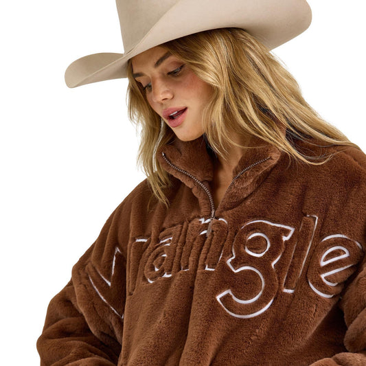 Wrangler Women's Retro® Logo Fur Jacket - Brown