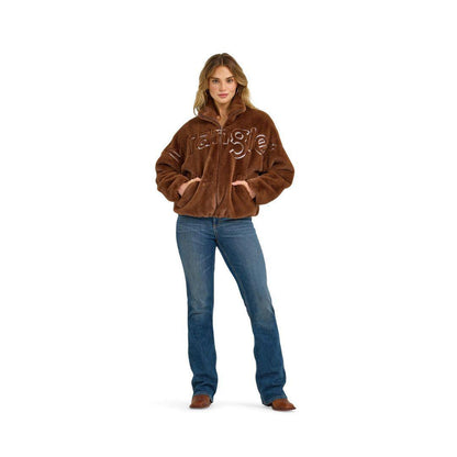 Wrangler Women's Retro® Logo Fur Jacket - Brown