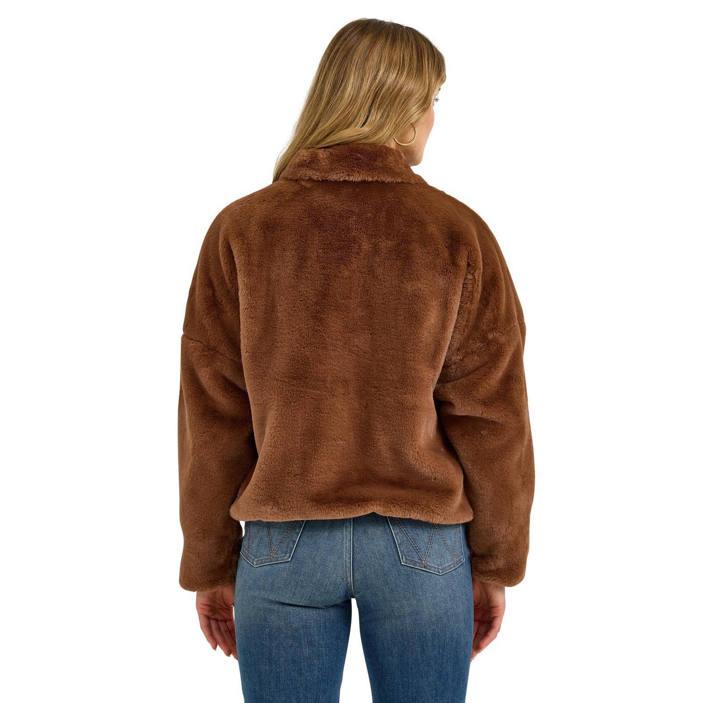 Wrangler Women's Retro® Logo Fur Jacket - Brown