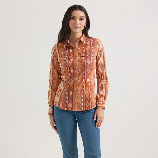 Wrangler Women's Retro Punchy Snap Button Up