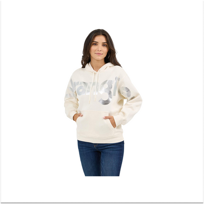 Wrangler Women's Vintage Classic Hoodie White weis-western-wear