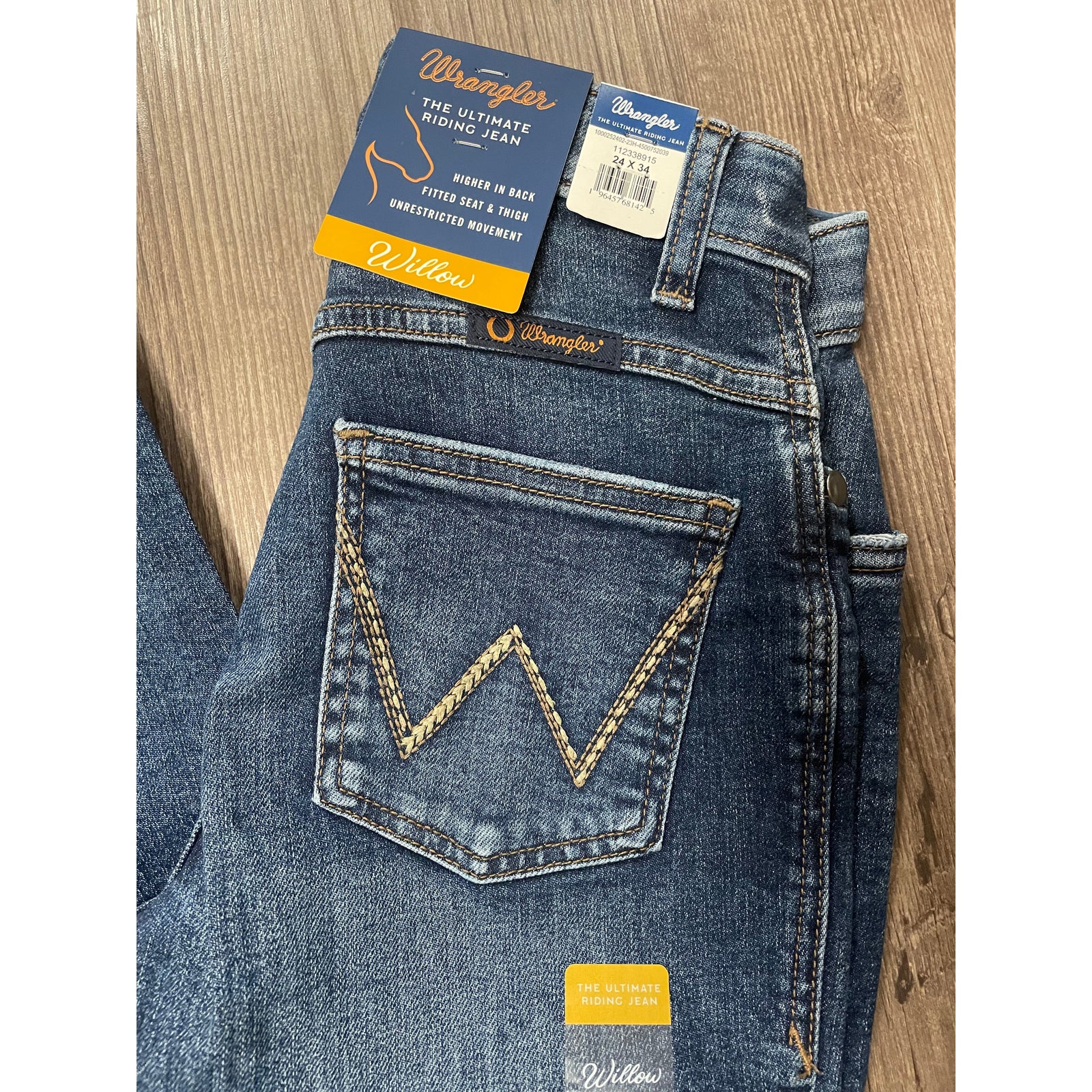 Jeans Wrangler Willow Donna - Boot Cut Per Equitazione Vita Media Jeans Wrangler Willow Donna - Boot Cut Per Equitazione Vita Media