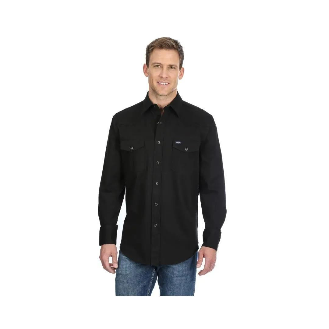 Wrangler Work Men's Shirt Advanced Comfort Long Sleeve Snaps Various Colours weis-western-wear