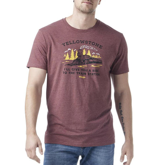 Wrangler x Yellowstone Men's T-shirt "Train Station" - Clearance