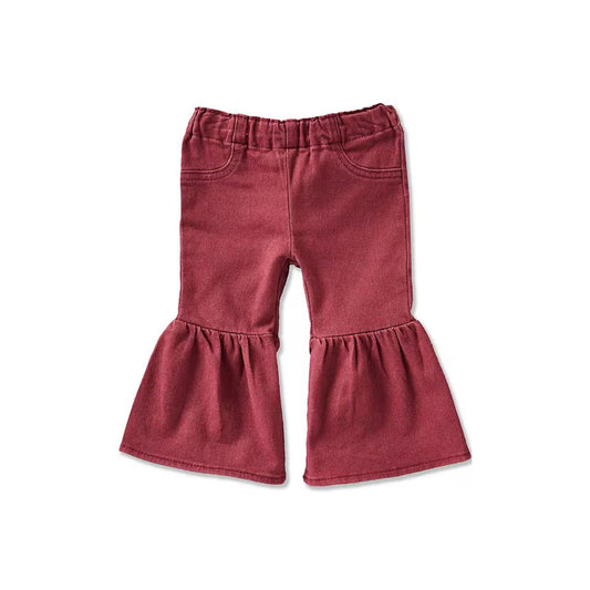 Wrangler Baby Girls Burgundy Flare Jeans