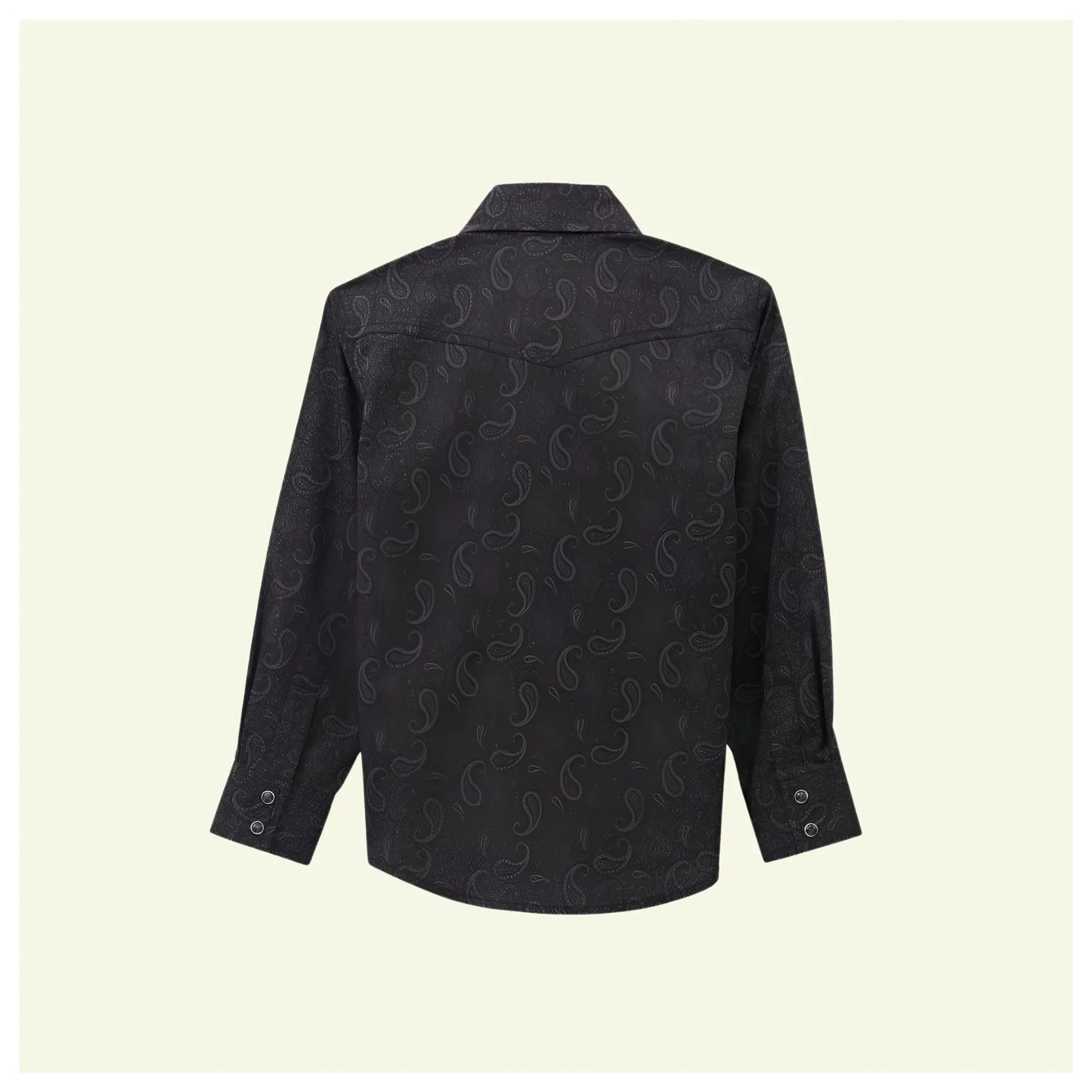 Wrangler Boy's 20X Competition Advanced Comfort Long Sleeve Shirt Black