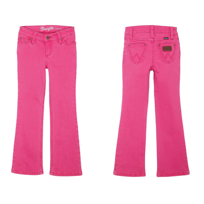 Wrangler Girl's Hot Pink Denim Bootcut Jeans
