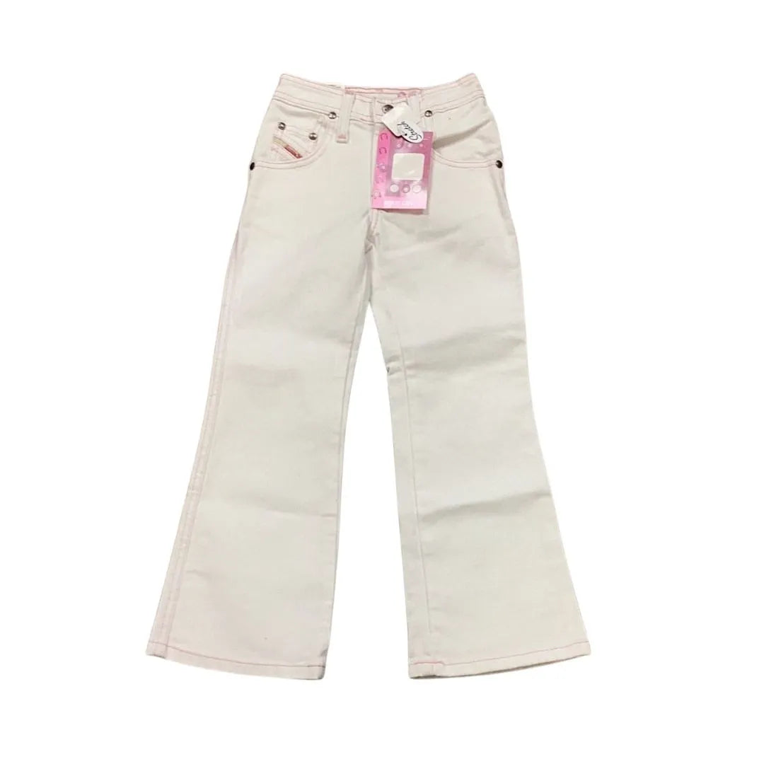 Wrangler Girls Jeans Boot Cut White Jeans