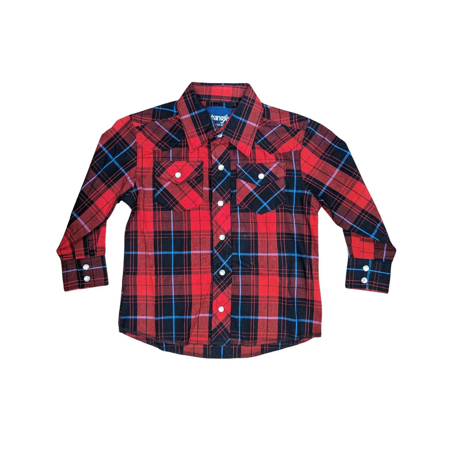 Wrangler Boy's Assorted Long sleeve Western Plaid Shirts weis-western-wear
