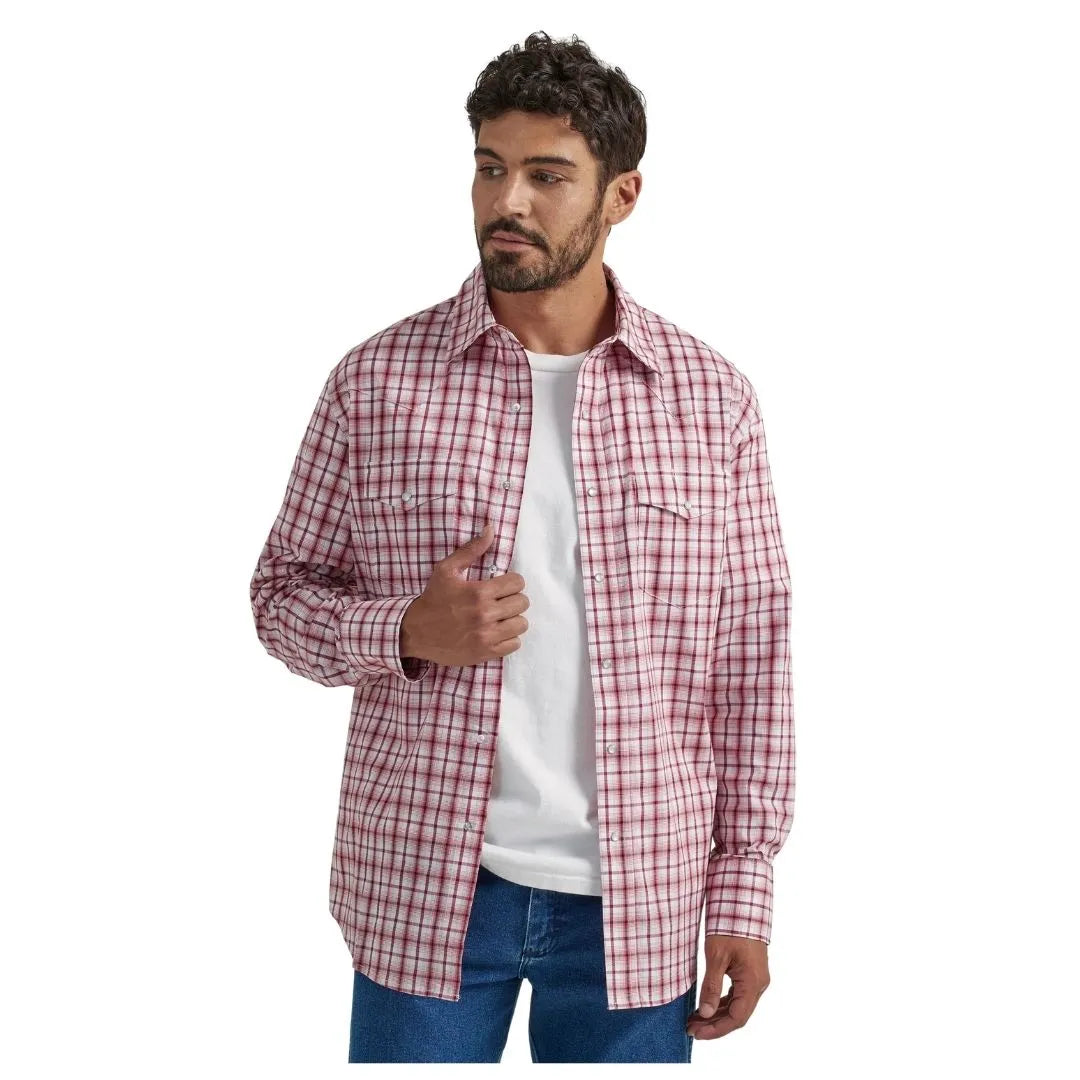 Wrangler Men's Long Sleeve Plaid Shirt