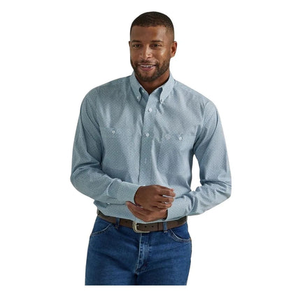 Wrangler Men’s Shirt Casual George Straight Long Sleeve Shirt