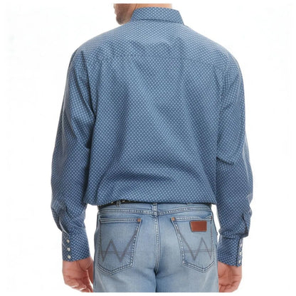 Wrangler Men’s Shirt Western George Straight Long Sleeve Snaps
