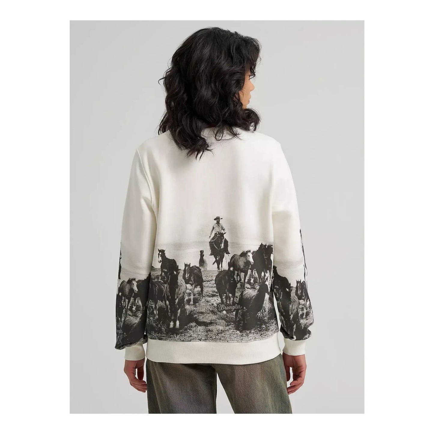Wrangler Women's Archival Graphic Fleece Reg Pullover