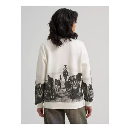 Wrangler Women's Archival Graphic Fleece Reg Pullover