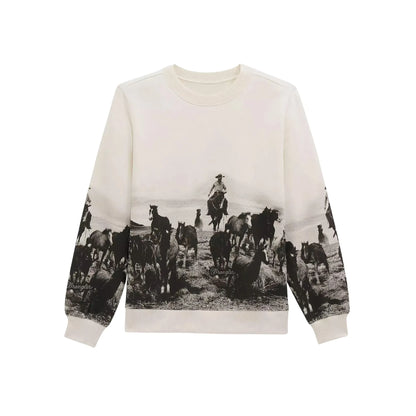 Wrangler Women's Archival Graphic Fleece Reg Pullover