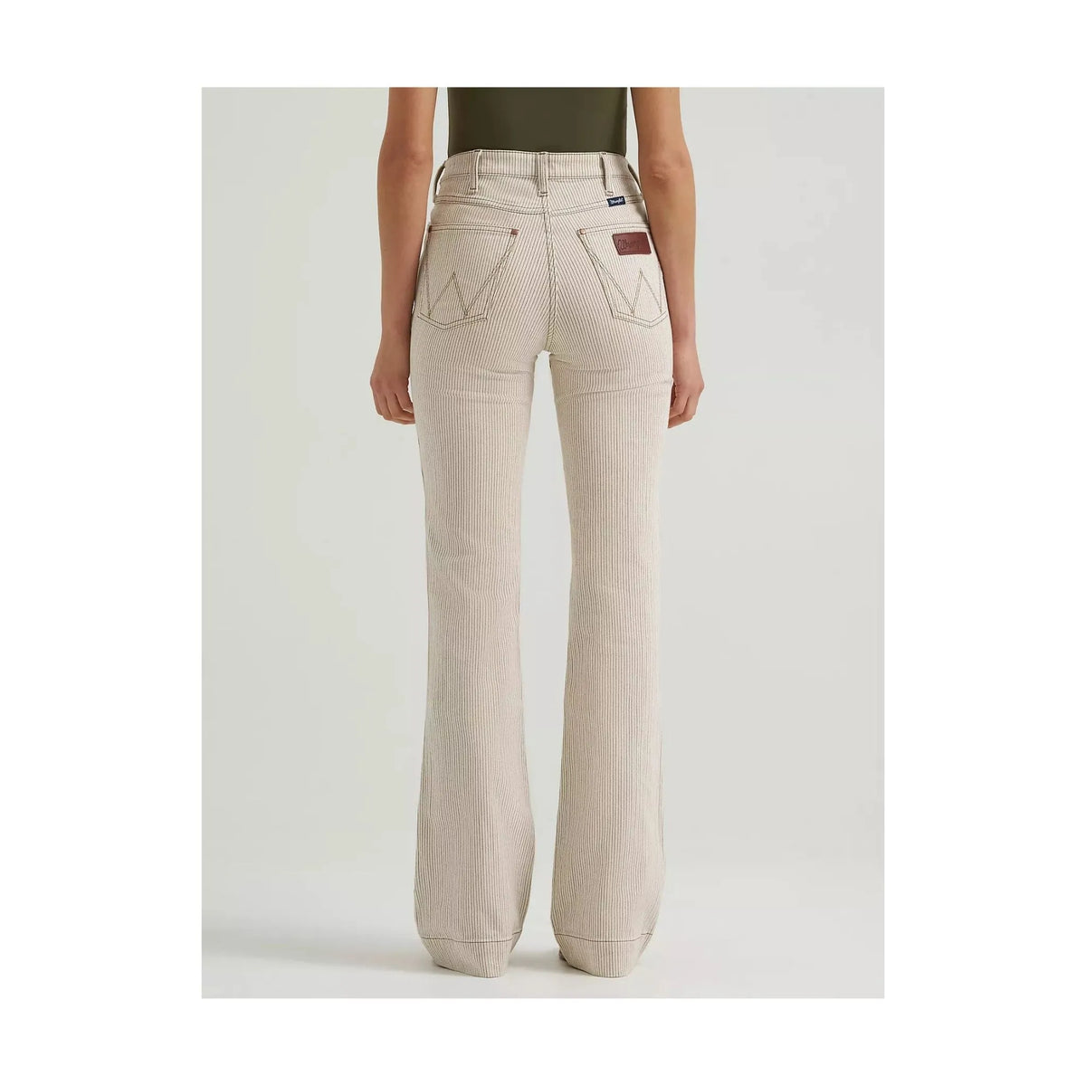 Wrangler Women's Bailey Pinstripe High Rise Trouser Jean