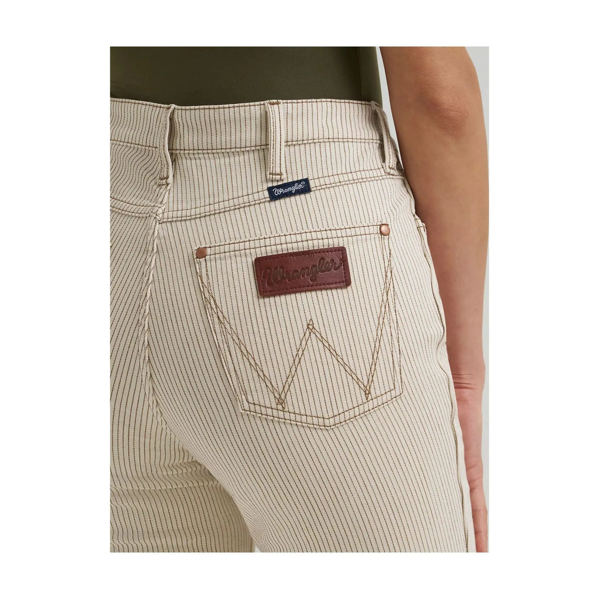 Wrangler Women's Bailey Pinstripe High Rise Trouser Jean