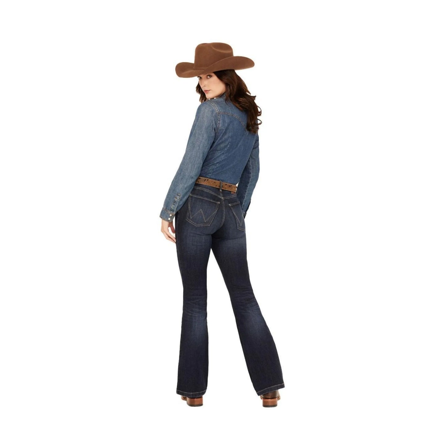 Wrangler Women's BeSpoke Madilyn Dark Wash High Rise Flare Jeans