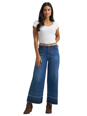 Wrangler Bespoke Wideleg Crop Jean - High Rise - Leanna