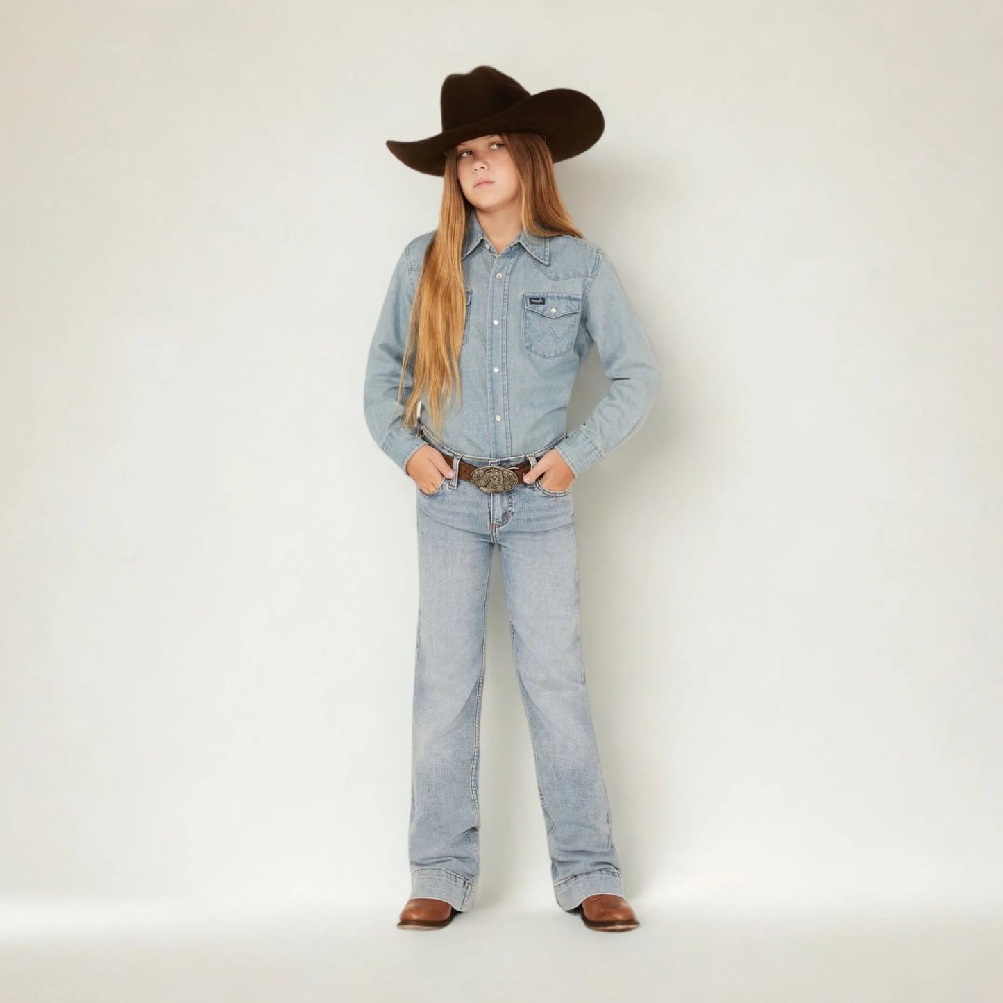Wrangler Girl's Trouser Light Wash