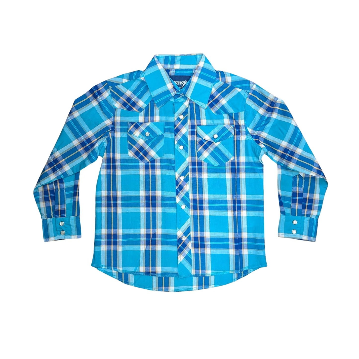 Wrangler Boy's Assorted Long sleeve Western Plaid Shirts weis-western-wear