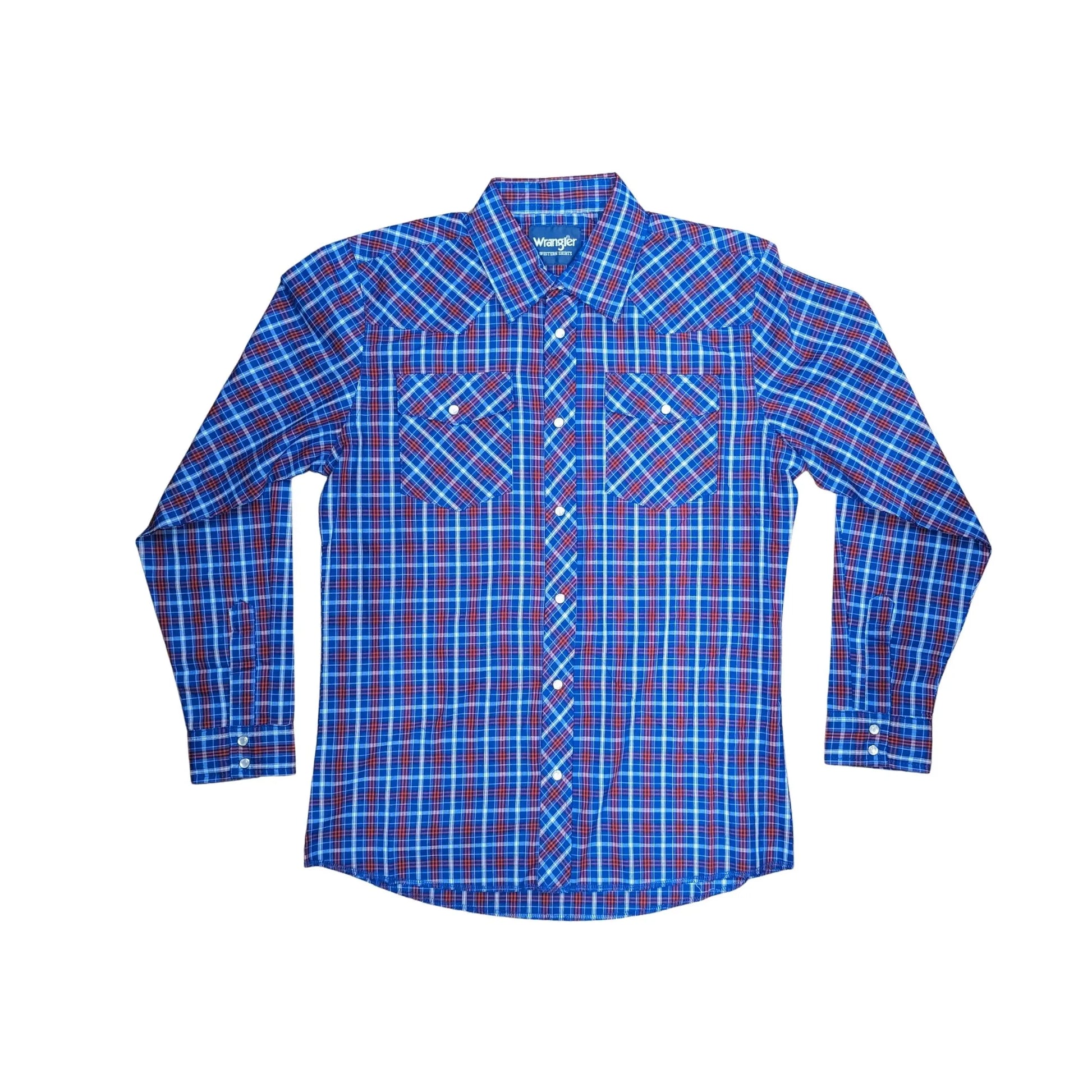 Wrangler Boy's Assorted Long sleeve Western Plaid Shirts weis-western-wear