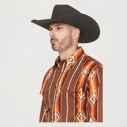 Wrangler Men's Checotah Long Sleeve Button Up Shirt