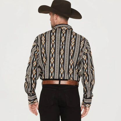 Wrangler Men's Checotah Long Sleeves Western Shirt