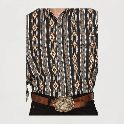 Wrangler Men's Checotah Long Sleeves Western Shirt