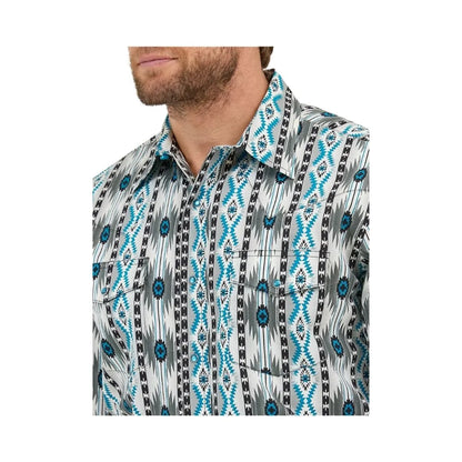 Wrangler Men's Checotah Western Long Sleeve Shirt - Classic Fit Multi