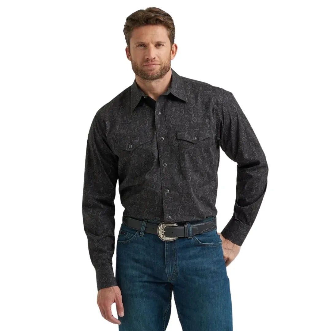 Wrangler Men's Competition Advanced Comfort Long Sleeve Shirt