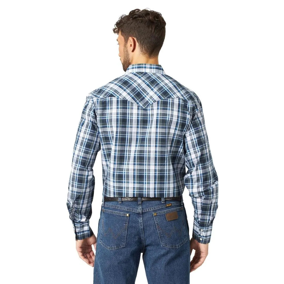 Wrangler Men's Sport Western Snap Shirt - Long Sleeves Regular Sizes - Assorted weis-western-wear