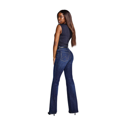 Wrangler Women's BeSpoke Madilyn Dark Wash High Rise Flare Jeans
