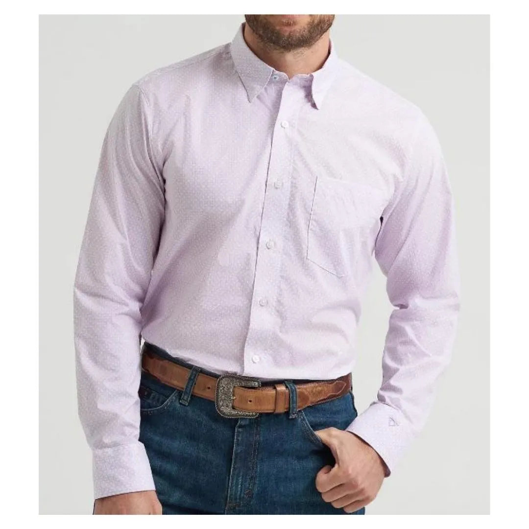 Wrangler X Cody Johnson Long Sleeve Shirt - Classic Fit - Lilac