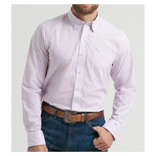Wrangler X Cody Johnson Long Sleeve Shirt - Classic Fit - Lilac